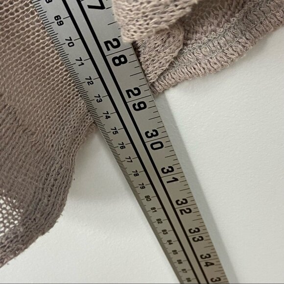 Anthropologie Saturday Sunday Hoodie Knit Sweatshirt Lightweight Size XS Taupe - Picture 11 of 12